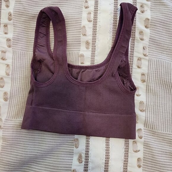 Ribbed Seamless Bralette Soft Fawn - Picture 6 of 6